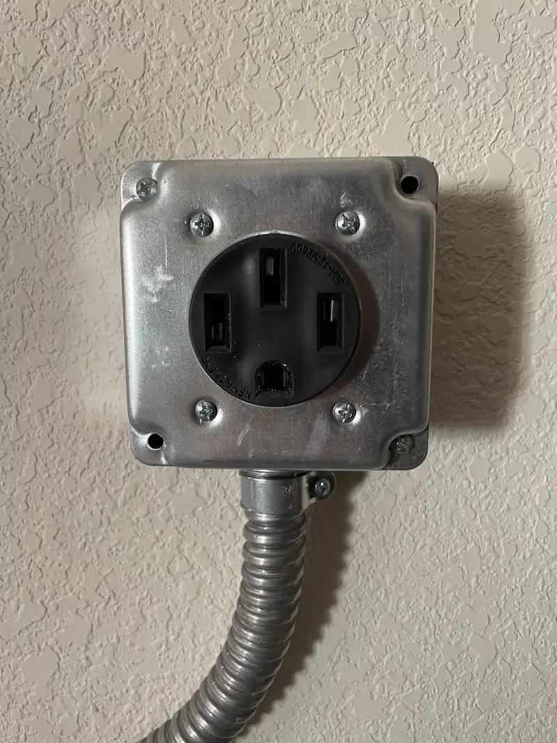 NEMA 14-50 outlet installed for Smart Home Electrical in Camp Pendleton Mainside